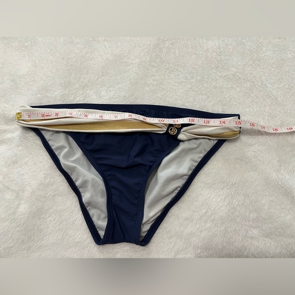 Tommy Hilfiger Navy and Cream Bikini Bottom - Picture 4 of 8